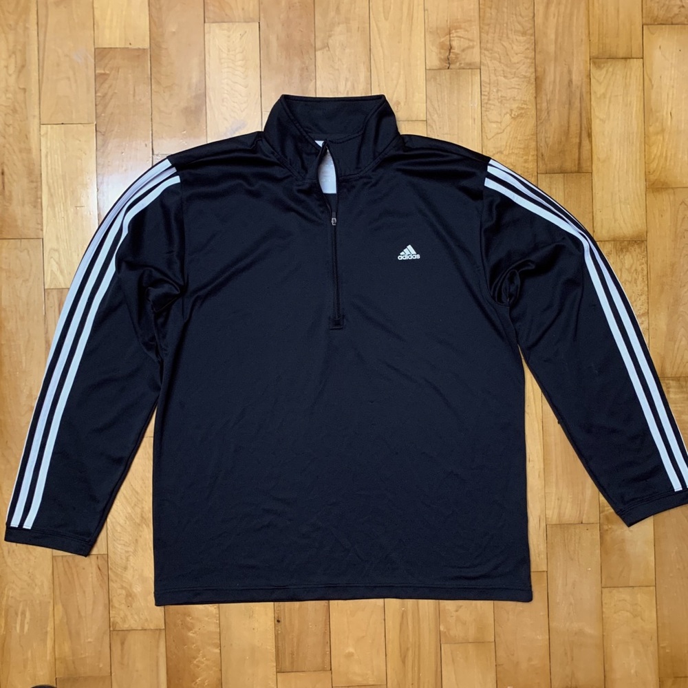 Adidas half zip soccer jacket